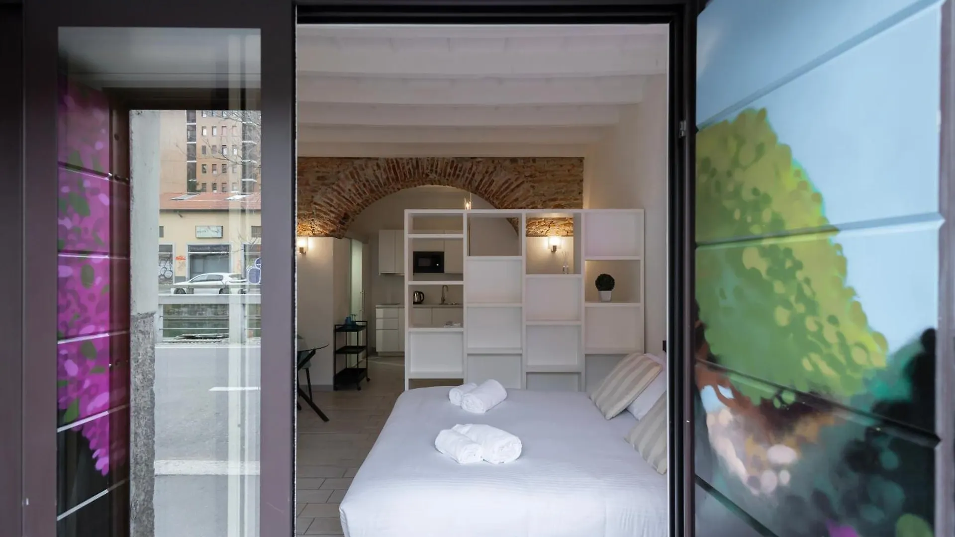 公寓 Flora 57 - Splendido Loft Nel Cuore Dei Navigli 米兰 意大利